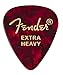 Fender Premium Celluloid Guitar Picks 351 Shape, Red Moto, Extra Heavy, 12-Pack