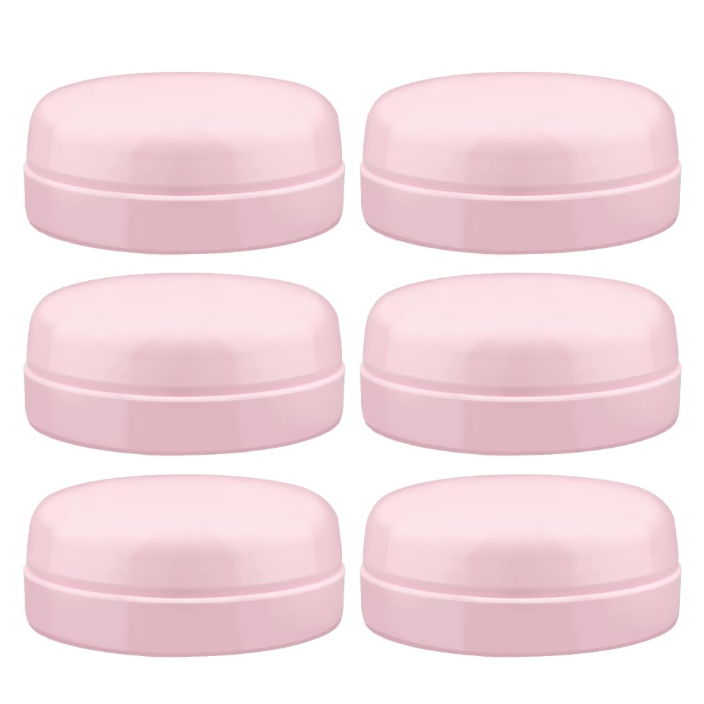 Maymom Solid Lids Aka Travel Caps w/Sealing Ring Compatible with Avent Bottle; Cap Replace Avent Natural Bottle Screw Ring n Sealing Disc; Fit Avent Anti-colic Polypropylene, Glass Bottle, Avent Pink