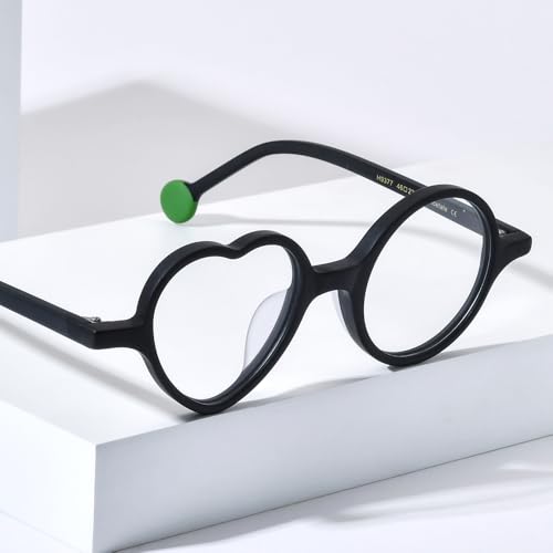 Image of HEPIDEM Multicolor Acetate Glasses Frame Men Women Round Eyeglasses Optical Spectacles 9377