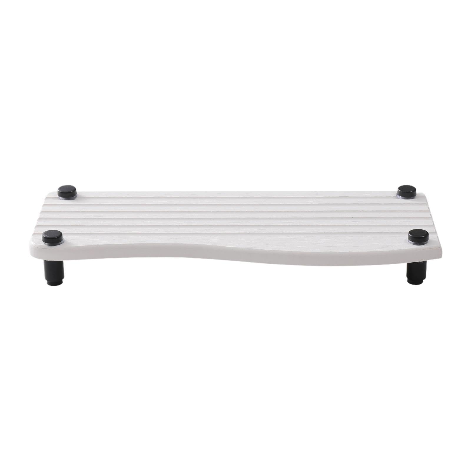 UJEAVETTE Water Absorbent Pad Sponge Holder Rack Mat Nonslip Organizer Sink Drying Mat White-image-18