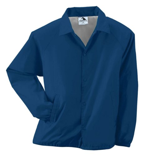 Style 3100 Nylon Coach's Jacket (Lined) - Adult (x-Large, Navy)