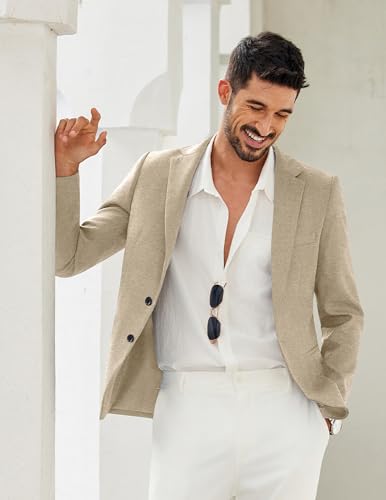 COOFANDY Men's Blazer Casual Slim Fit Sport Coats Two Button Lightweight Suit Jacket2