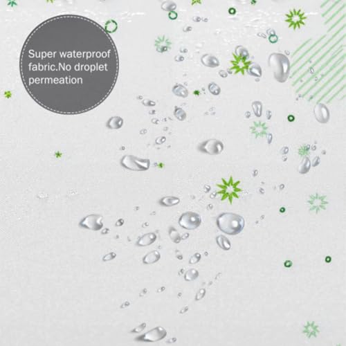 Rideau de douche imperméable 90x180 en polyester avec ourlet lesté - 4