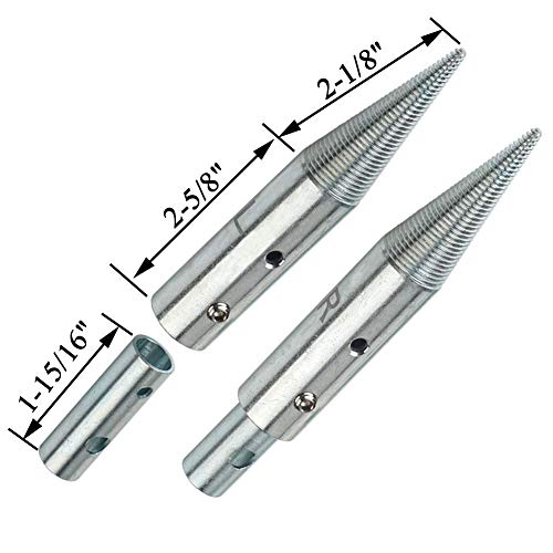 1.3cm & 1.6cm Tapered Spindle Adapter Threaded for Buffing Polishing Wheel for Bench Grinder Left and Right - 1 Pair