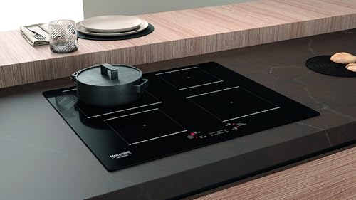 Table de cuisson induction HOTPOINT 4 foyers L60 cm HQ5660SNE Rêvetement verre - vue 7