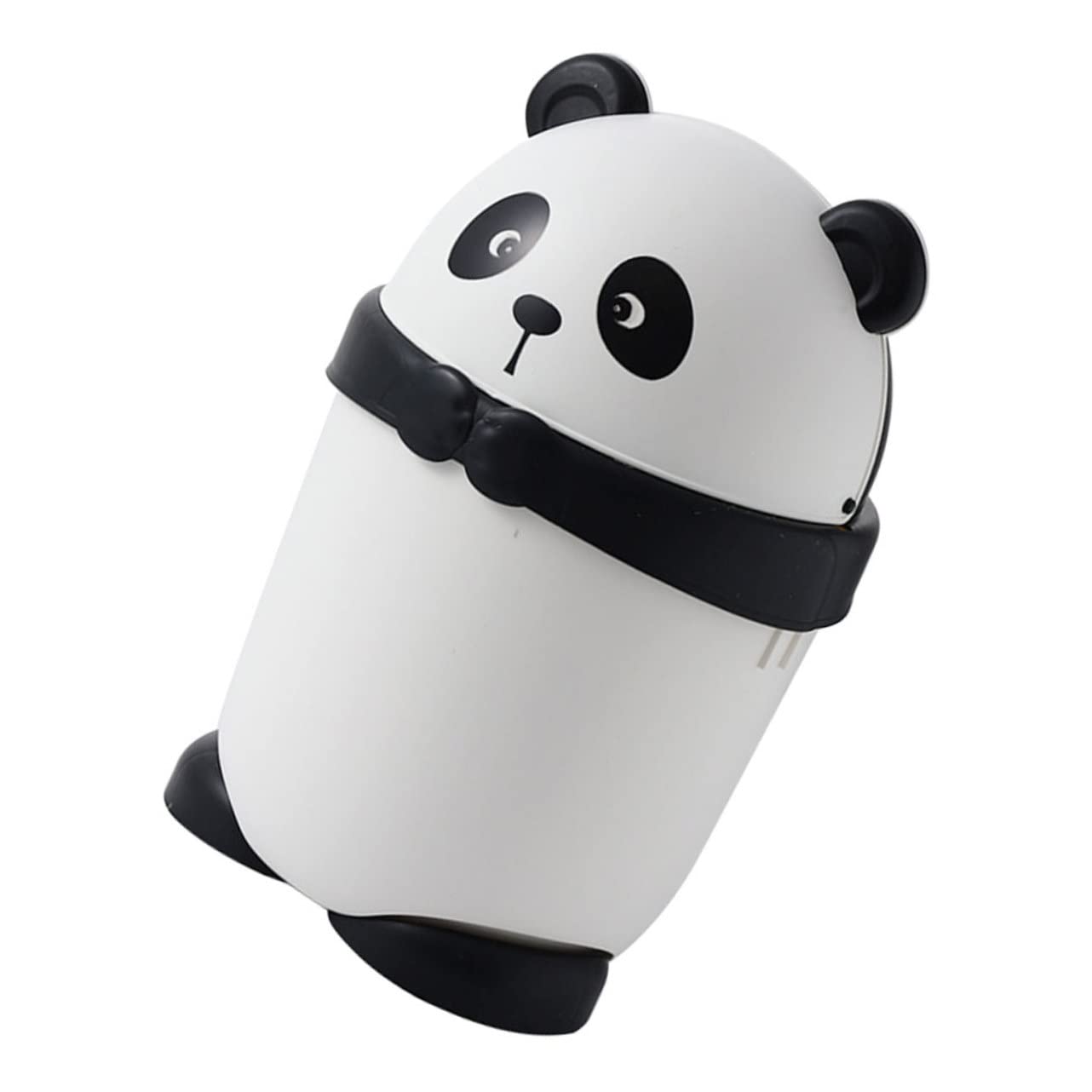 TOPPERFUN Cartoon Panda Mini Trash Can Desktop Waste Bin Small Garbage Container for Play Room