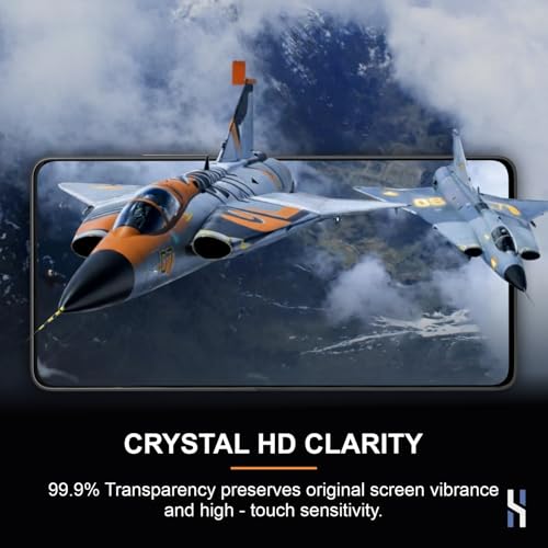 Image of Tempered Glass for Poco X6 | Poco X6 Pro (6.67 Inch) Military Grade 9H Screen Guard, Anti-Scratch, Shatterproof, Edge-to-Edge Full Coverage - Black Border