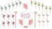 Ballerina Birthday Cake Bunting Topper with Pink Bows and Straws with Pink Dress- Dancing Girl Cupcake Toppers-Party Favors Birthday Party Decoration for Girls 28PCS (Ballerina Birthday Cake Bunting Topper)