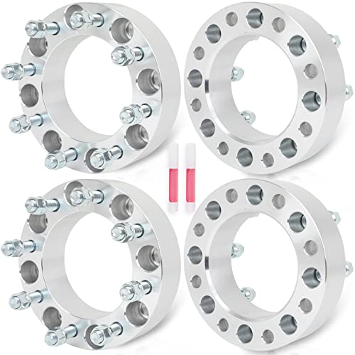 ECCPP 4PCS change bolt pattern from 2 inch 8x170 to 8x6.5 Wheel Adapters Conversion Lug Centric 8 Lug 14x1.5 126mm hub for F-250 Super Duty 2003-2022 for F-350 2003-2009 2011-2016