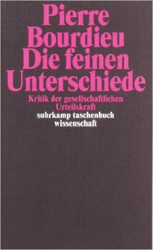 Die feinen Unterschiede. Kritik der gesellschaftlichen Urteilskraft ( 23. Februar 1987 )