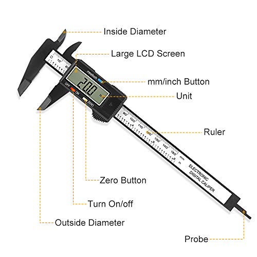 Sangabery S-0916 Digital Caliper, Sangabery 0-6 Inches Caliper thumb #3