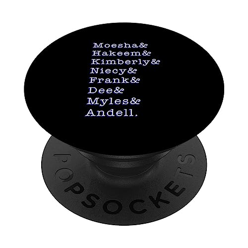 Moesha and friends PopSockets Swappable PopGrip, Black