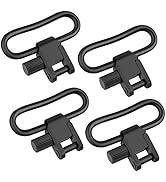 EZshoot 1-1.25 inches Sling Swivel, Sling Clips with Heavy Duty Tri-Lock, 2/4 PCS