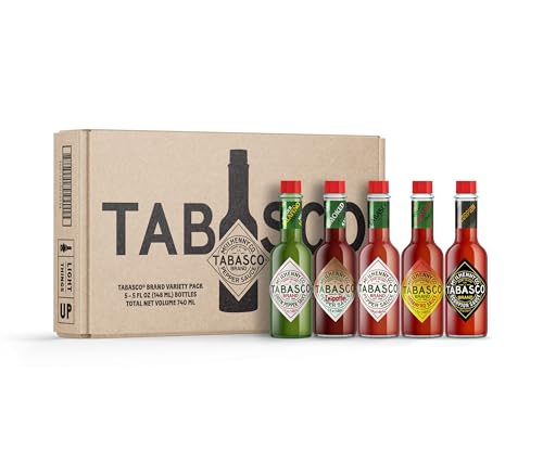 TABASCO Brand Hot Sauce Variety Pack (Pack of 5)