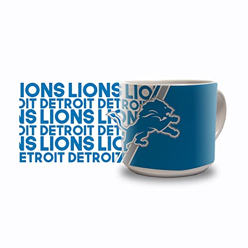 Rico Industries NFL Football Detroit Lions 14 oz Metro Ceramic Coffee Mug