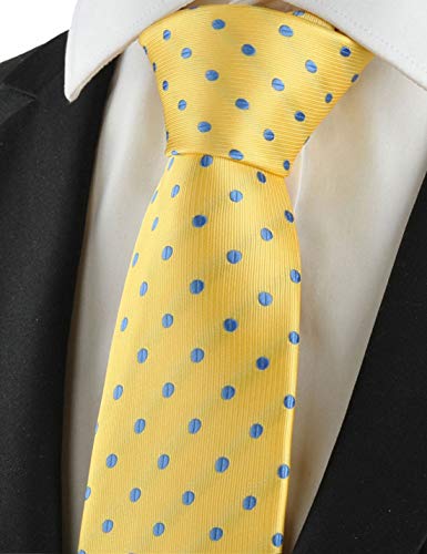 Image of KissTies Mens Necktie Polka Dot Ties For Men Classic Dressing Tie + Gift Box