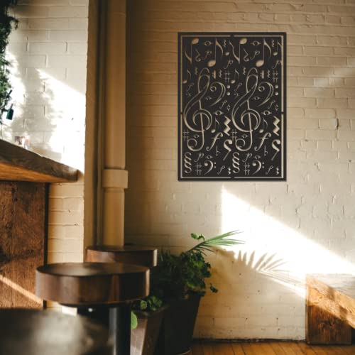 Panneau métallique jazz design moderne pour décoration murale de maison