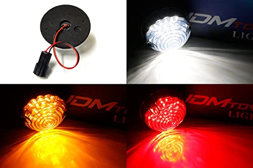 Lámpara LED roja para auto iJDMTOY 70mm redonda miniatura 3