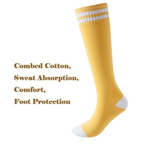 SOCKSDIARY 1 pairs 6-10Y Knee High Socks for Kids, Cotton Soccer Socks for Boys, Girls, Toddlers Aged — view 2