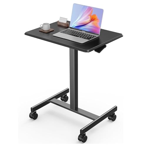 Sweetcrispy Mobile Small Standing Desk - Sit Stand...