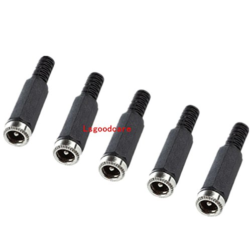 Lsgoodcare 40 piezas Conector DC 5.5MM x 2.1MM macho y hembra miniatura 5