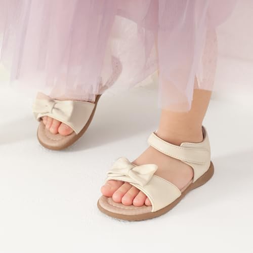 Image of DREAM PAIRS Girls Sandals Fashion Bow Summer Shoes for Toddler /Little Kid