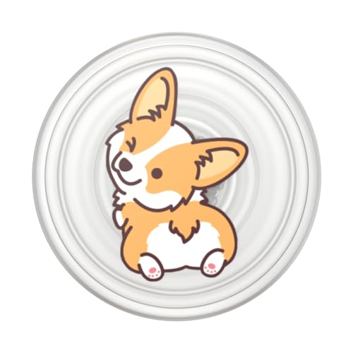 Image of PopSockets Adhesive Phone Grip, Holder- Cheeky Corgi