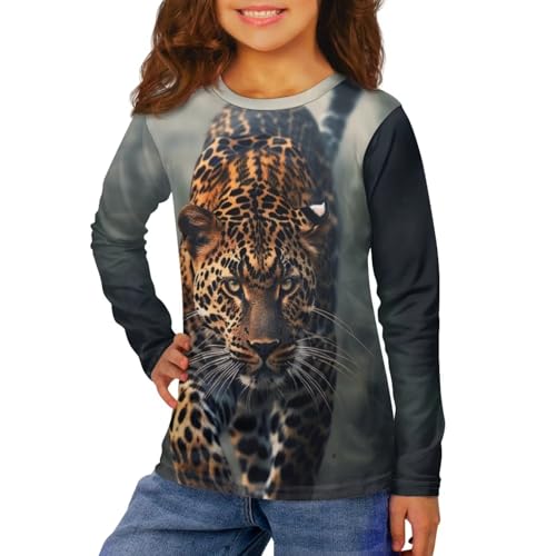 Image of Uourmeti Long Sleeve Tops for Boys Graphic T Shirts Teen Girls Active Pullover Tees