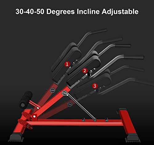 romeinse stoel Multifunctionele Romeinse Stoel, Zitbank, Druk Bank, Gym Home Hyperextensie Romeinse Stoel, Krachttraining Fitness Vetverbranding Machine (Color : Red) - Image 4