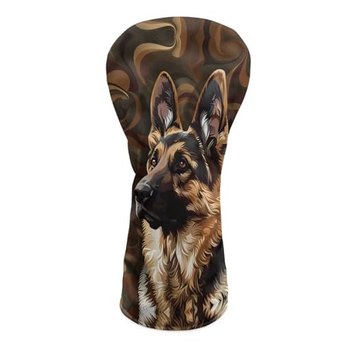 Couvre-club de golf imperméable en cuir PU imprimé animal pour bois de parcours et hybrides