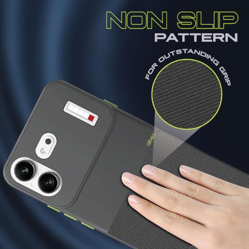 Image of AIBEX Premium Back Cover Case Compatible for Nothing 4B | Scratch & Drop Tested Shockproof Matte Texture Case with Soft Microfibre Lining | Slim Fit Cover with Anti-Scratch - Grey