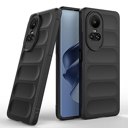 Image of amazon basics Back Case Cover for Oppo Reno 10 5G | Compatible for Oppo Reno 10 5G Back Case Cover | Liquid Silicon Magic Case for Oppo Reno 10 5G with Camera Protection | Black
