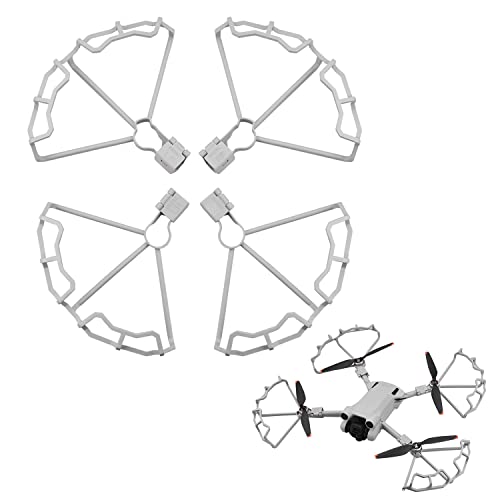 Protection d’hélice pour DJI Mini 3 Pro, Protecteur de Garde D'hélices, Drone Propellers Guards Anti-Collision, Sécurité de vol, Accessoire pour Drone (Gris) Cover