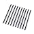 Tilingview 10-Pcs Peel and Stick Tile Edge Trim, 12 Inches Self-Adhesive Tile Edging Decorative Pencil Tile, PVC Molding Tile Trim for Backsplash (Black)