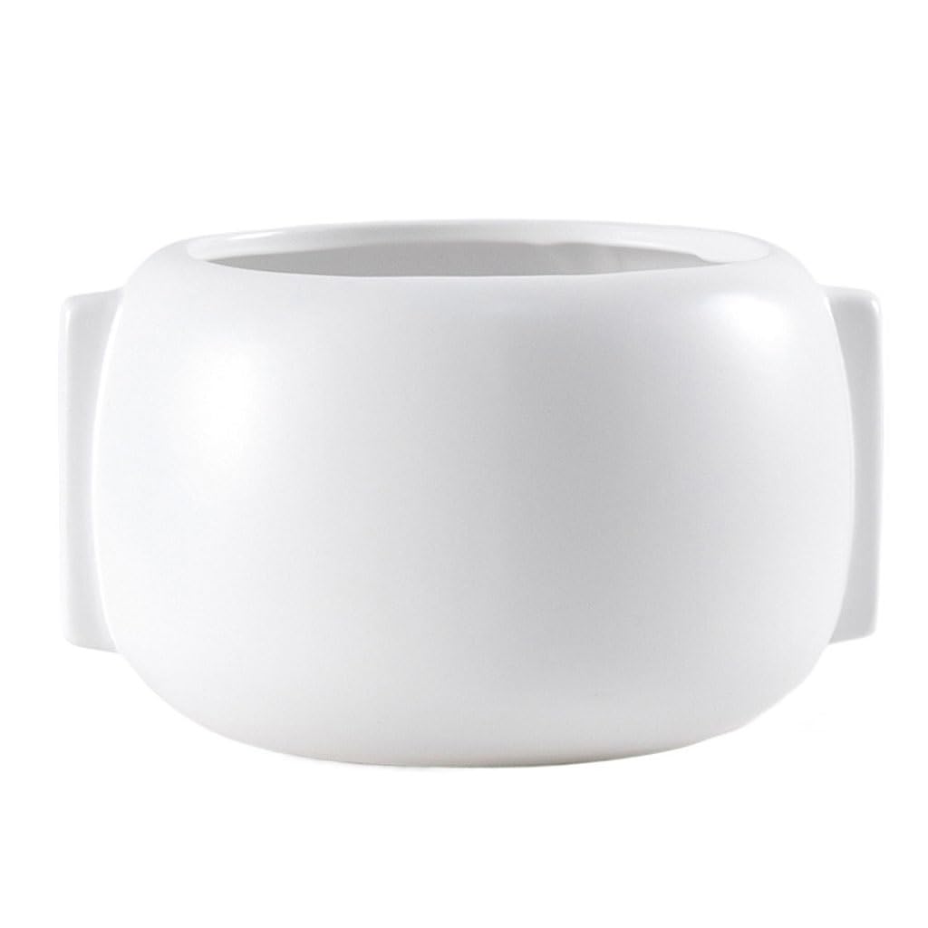 GELASIGE Flower Pots Nordic Simple Flowerpots, Creative Succulent Flowerpots, Ceramic Flowerpots, Simple Small Flowerpots Outdoor Flower Pots(B)