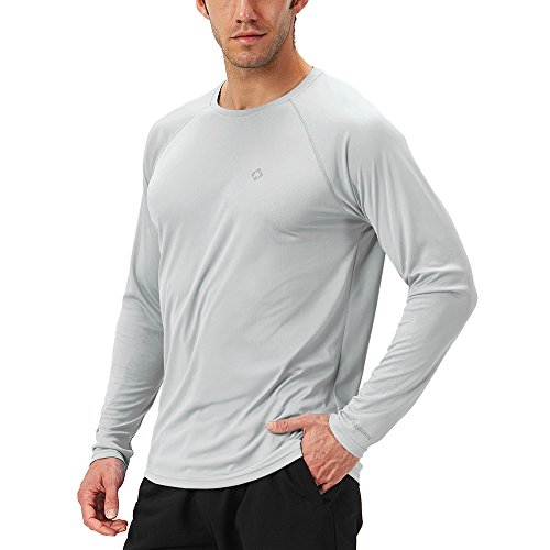 NAVISKIN Protection Le Soleil Anti- UV T-Shirt à Manches Longues pour Homme Gris Taille XXL