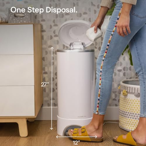 Munchkin Baby UV Diaper Pail, #1 in Odor Control, Step Pedal, White - image 6