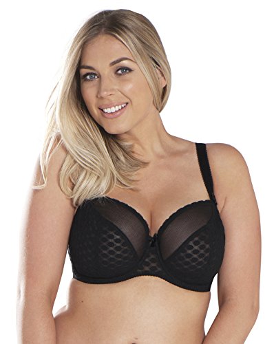 Curvy Kate Dottie Balcony Bra, Soutien-gorge Balconnet Femme, Noir (noir), 95F