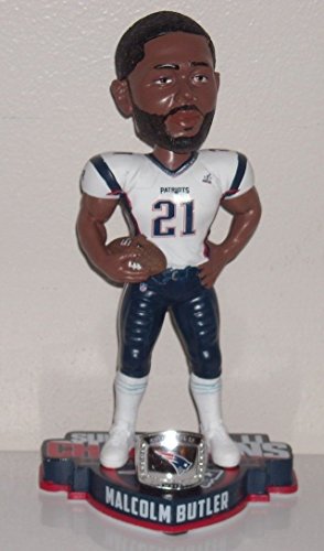 FOCO NFL New England Patriotsbutler M. #21 Super Bowl Li Champions 8'' Bobble, New England Patriots, One Size