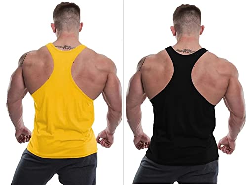 Image of MASCARI Men's Tank Tops Muscle Gym Bodybuilding Vest Fitness Workout Sando -mf