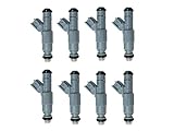 Set of 8 Fuel Injectors For 94-98 Dodge Ram 5.2L 5.9L 1500 2500 3500 V8 24lb 255cc Upgrade