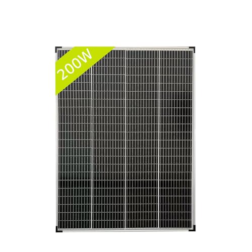 Image of Futuresolar 200 Watt 12/24 Volt Monocrystalline Solar Panel 12BB High Efficiency Solar Module for RV Trailer Camper Marine Off Grid
