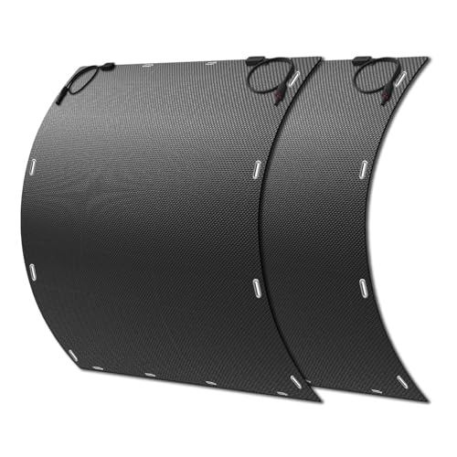Solarpanel Flexibel, 460W Solarpanel Camping, 230W x2 Komplett Schwarze Solarmodul, Geeignet...