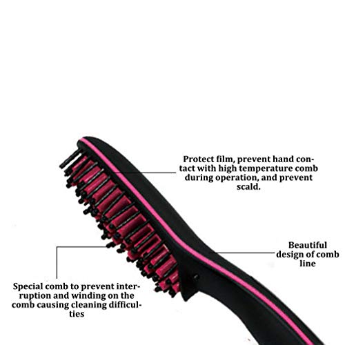 Plancha para el cabello eléctrica mágica con peine, antiescaldante y tacto cómodo miniatura 5