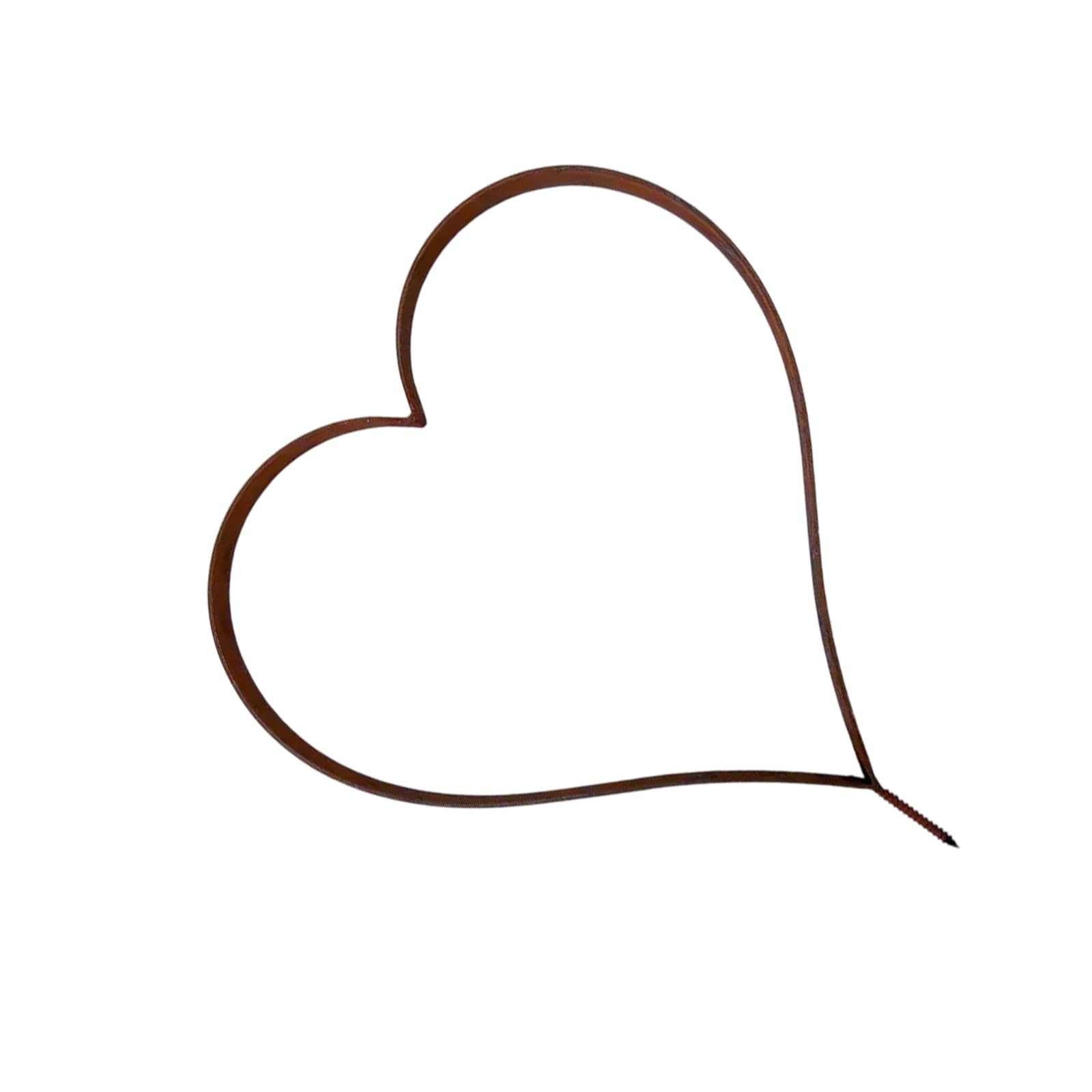 Ljmyy Rust Decoration Stake Metal Heart Shape Garden Decoration Rust Stake Natural Plant Outdoor Yard