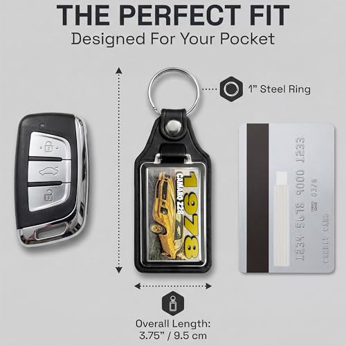 Image of Brotherhood Car Key Chain for Camaro - Classic Models Keychain for Men and Women Gift Key Ring - -