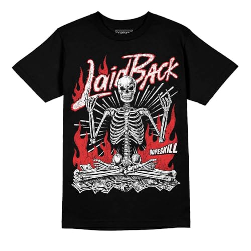 Image of DopeSkill Graphic Tee Streetwear Hip Hop Hypebeast Street Style Unisex T-Shirt Sneaker Colour Matching Shirts Horror Skeleton