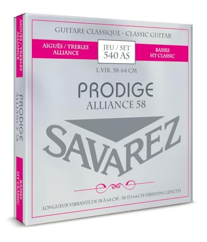 Savarez Klassikgitarre-Saiten Prodige 38 1/8-3/4 Grösse 3/4-7/8 Carbon 540AS