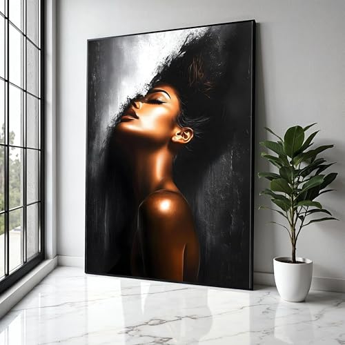Art abstrait féminin pour salon chic : décoration murale avec portraits de femmes élégantes