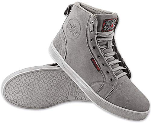 Speed and Strength Mens Black 9 Moto Shoes Footwear, Charcoal, 9